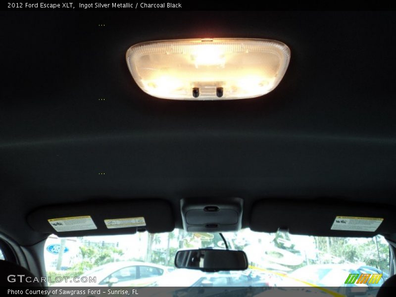 Ingot Silver Metallic / Charcoal Black 2012 Ford Escape XLT