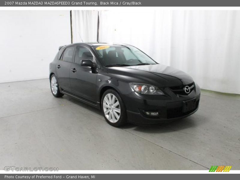 Black Mica / Gray/Black 2007 Mazda MAZDA3 MAZDASPEED3 Grand Touring