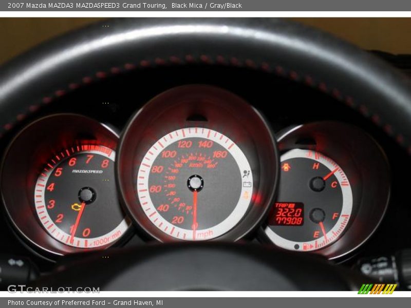 Black Mica / Gray/Black 2007 Mazda MAZDA3 MAZDASPEED3 Grand Touring