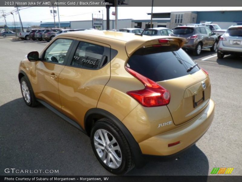 Atomic Gold / Black/Silver Trim 2013 Nissan Juke SV AWD