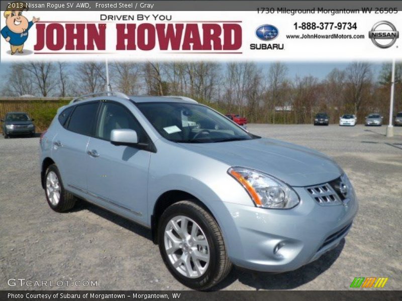 Frosted Steel / Gray 2013 Nissan Rogue SV AWD