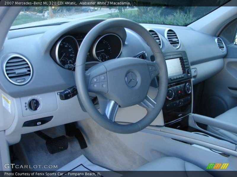 Alabaster White / Macadamia 2007 Mercedes-Benz ML 320 CDI 4Matic