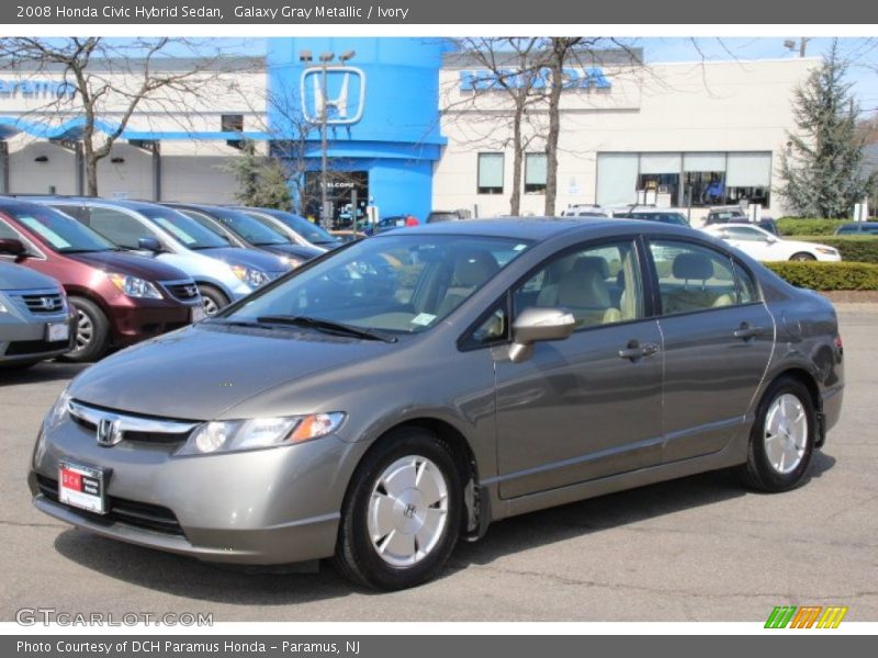 Galaxy Gray Metallic / Ivory 2008 Honda Civic Hybrid Sedan