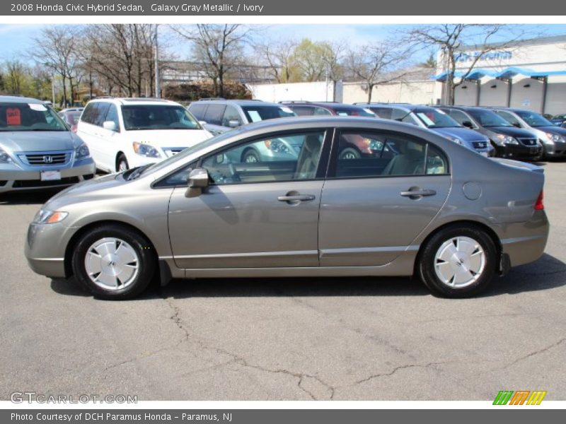 Galaxy Gray Metallic / Ivory 2008 Honda Civic Hybrid Sedan