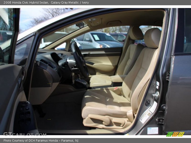 Galaxy Gray Metallic / Ivory 2008 Honda Civic Hybrid Sedan
