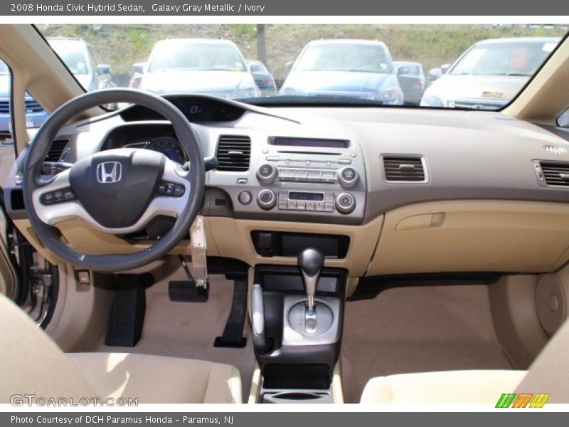 Galaxy Gray Metallic / Ivory 2008 Honda Civic Hybrid Sedan