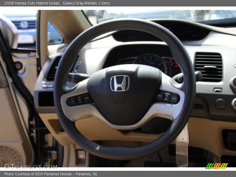 Galaxy Gray Metallic / Ivory 2008 Honda Civic Hybrid Sedan