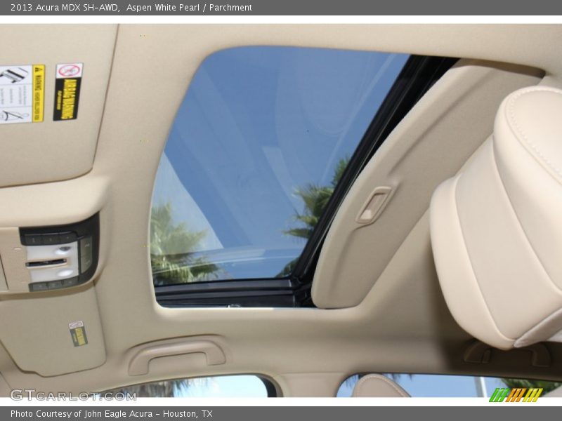 Aspen White Pearl / Parchment 2013 Acura MDX SH-AWD