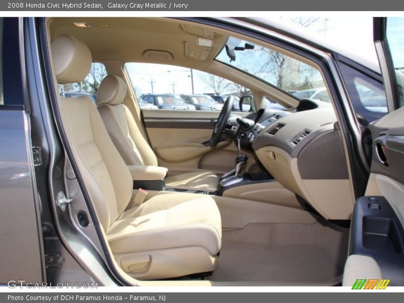 Galaxy Gray Metallic / Ivory 2008 Honda Civic Hybrid Sedan