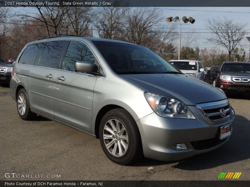 Slate Green Metallic / Gray 2007 Honda Odyssey Touring