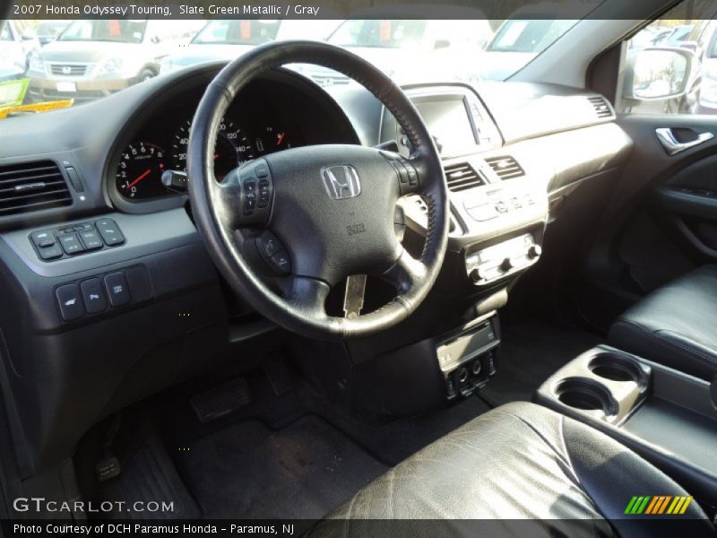 Slate Green Metallic / Gray 2007 Honda Odyssey Touring