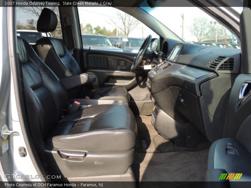 Slate Green Metallic / Gray 2007 Honda Odyssey Touring