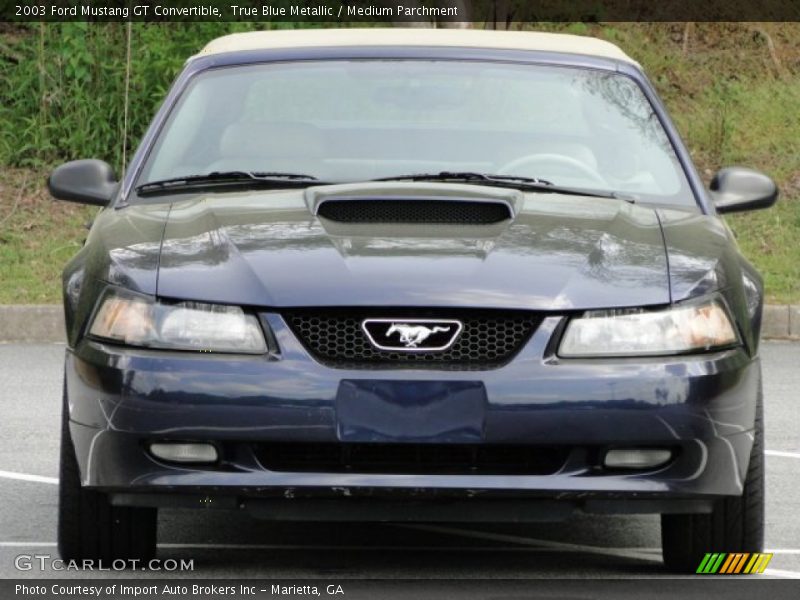 True Blue Metallic / Medium Parchment 2003 Ford Mustang GT Convertible