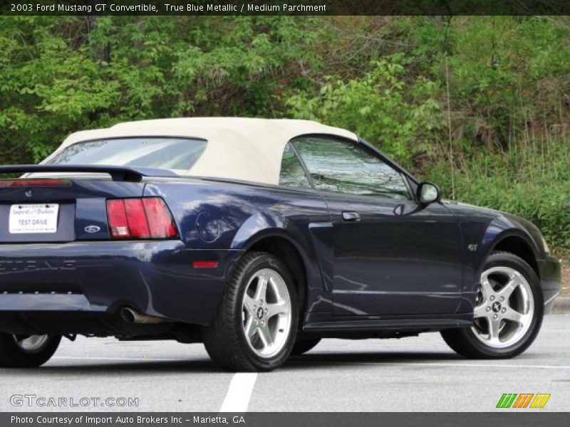 True Blue Metallic / Medium Parchment 2003 Ford Mustang GT Convertible