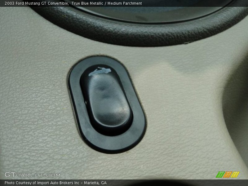 True Blue Metallic / Medium Parchment 2003 Ford Mustang GT Convertible