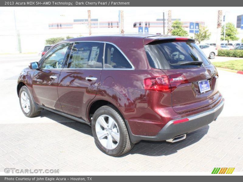 Dark Cherry Pearl / Parchment 2013 Acura MDX SH-AWD Technology