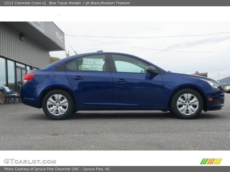 Blue Topaz Metallic / Jet Black/Medium Titanium 2013 Chevrolet Cruze LS