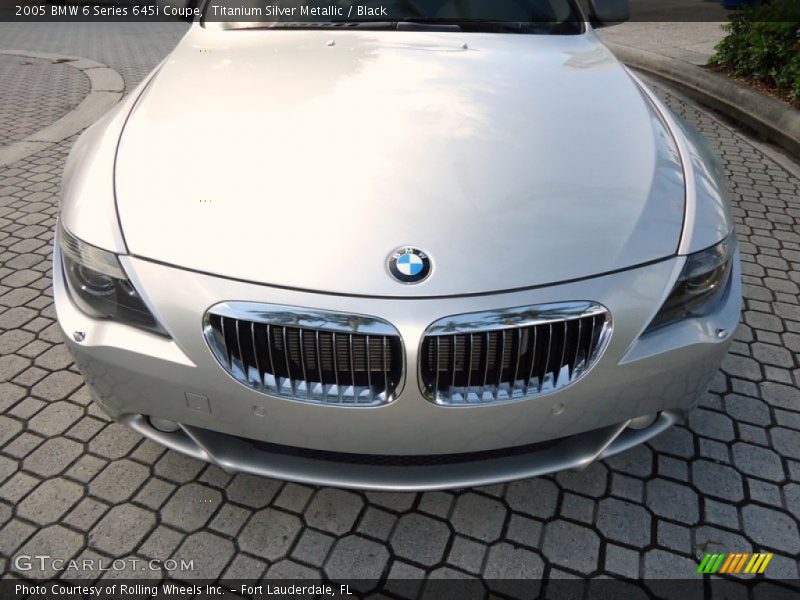 Titanium Silver Metallic / Black 2005 BMW 6 Series 645i Coupe