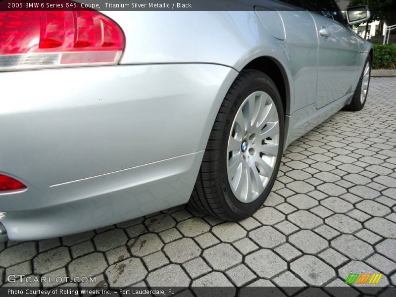 Titanium Silver Metallic / Black 2005 BMW 6 Series 645i Coupe