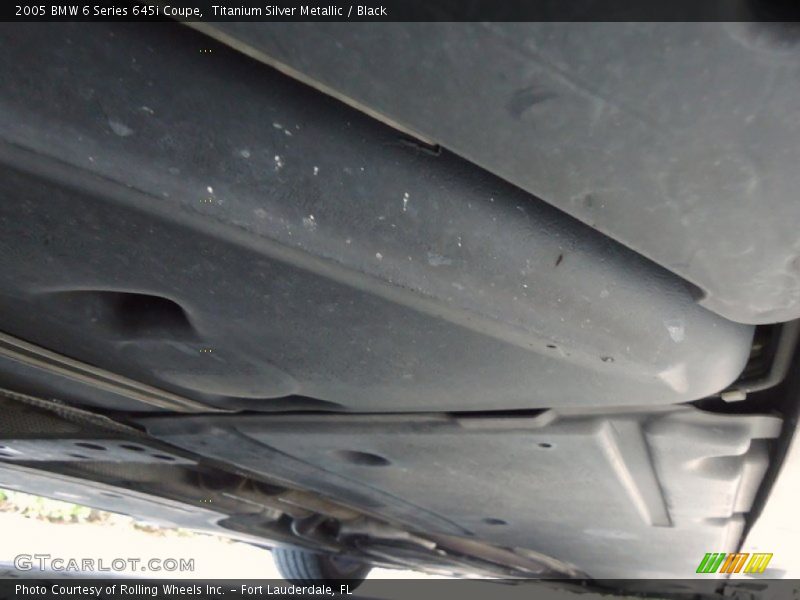 Titanium Silver Metallic / Black 2005 BMW 6 Series 645i Coupe
