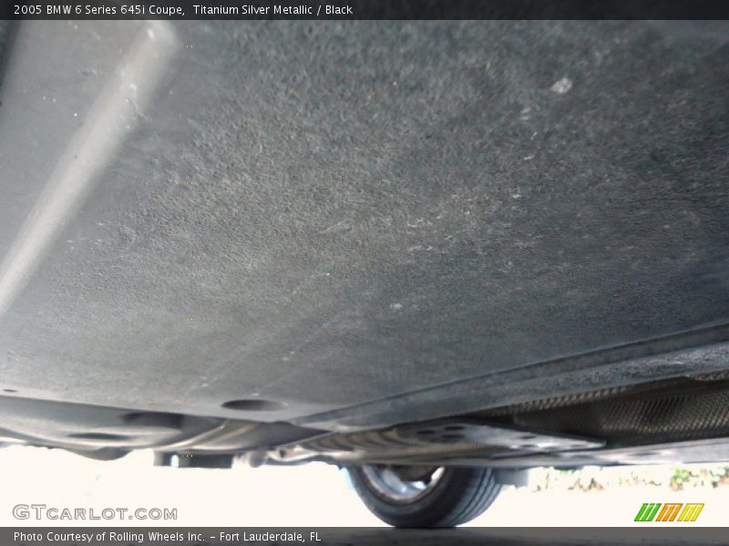 Titanium Silver Metallic / Black 2005 BMW 6 Series 645i Coupe