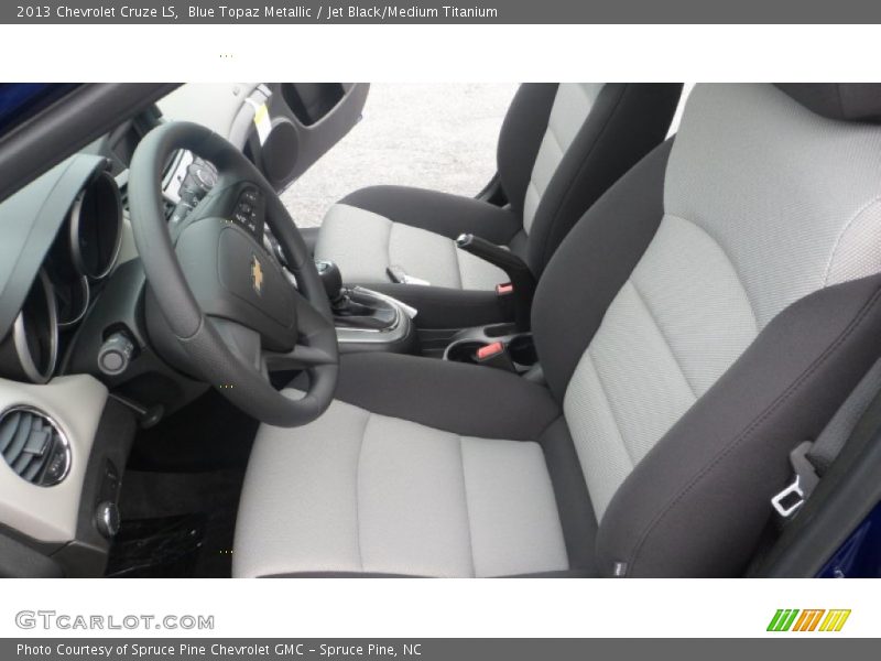 Blue Topaz Metallic / Jet Black/Medium Titanium 2013 Chevrolet Cruze LS