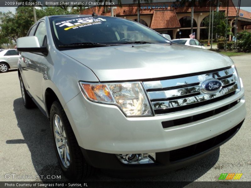 Brilliant Silver Metallic / Charcoal Black 2009 Ford Edge SEL