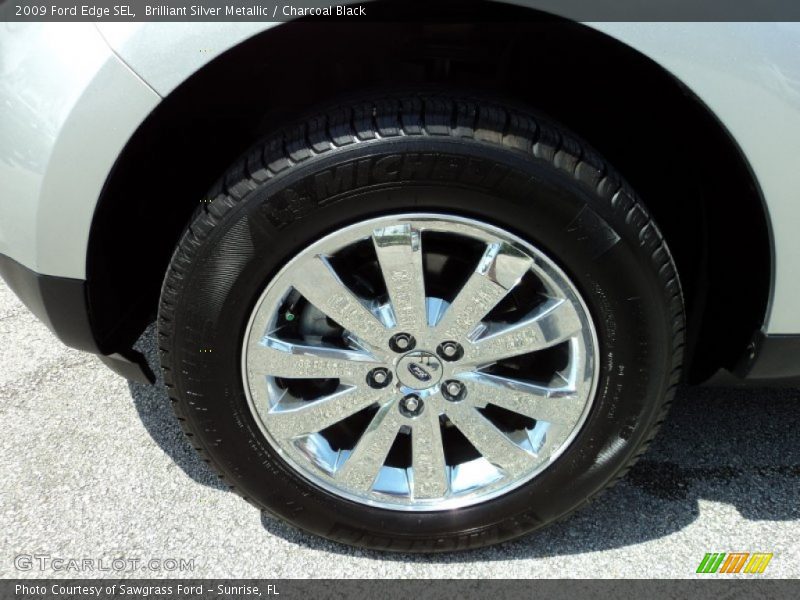Brilliant Silver Metallic / Charcoal Black 2009 Ford Edge SEL
