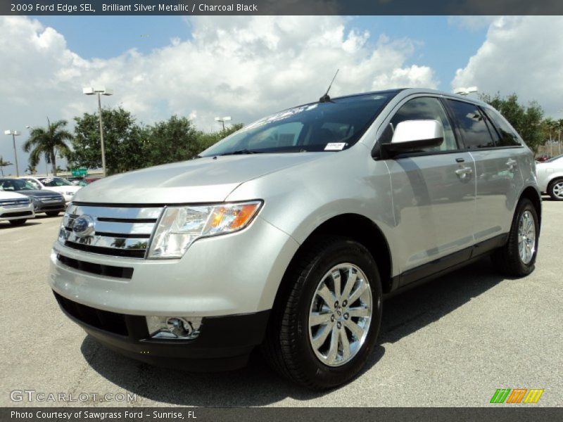 Brilliant Silver Metallic / Charcoal Black 2009 Ford Edge SEL