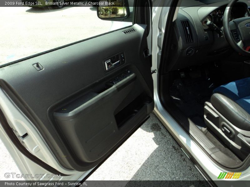 Brilliant Silver Metallic / Charcoal Black 2009 Ford Edge SEL