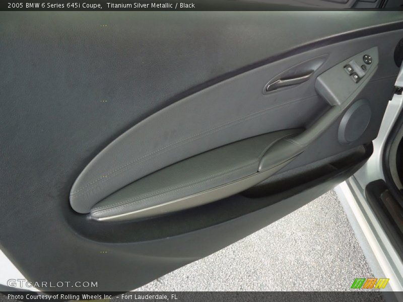 Titanium Silver Metallic / Black 2005 BMW 6 Series 645i Coupe