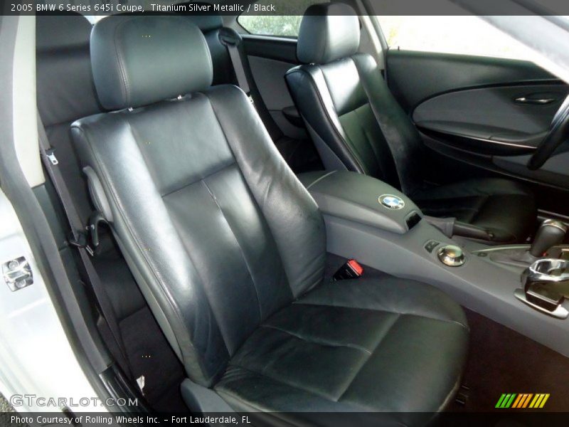 Titanium Silver Metallic / Black 2005 BMW 6 Series 645i Coupe