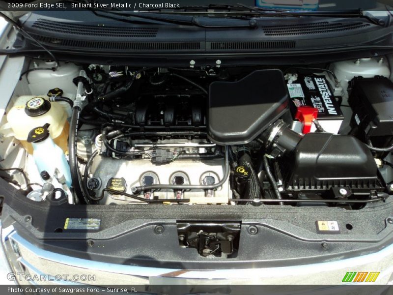 Brilliant Silver Metallic / Charcoal Black 2009 Ford Edge SEL