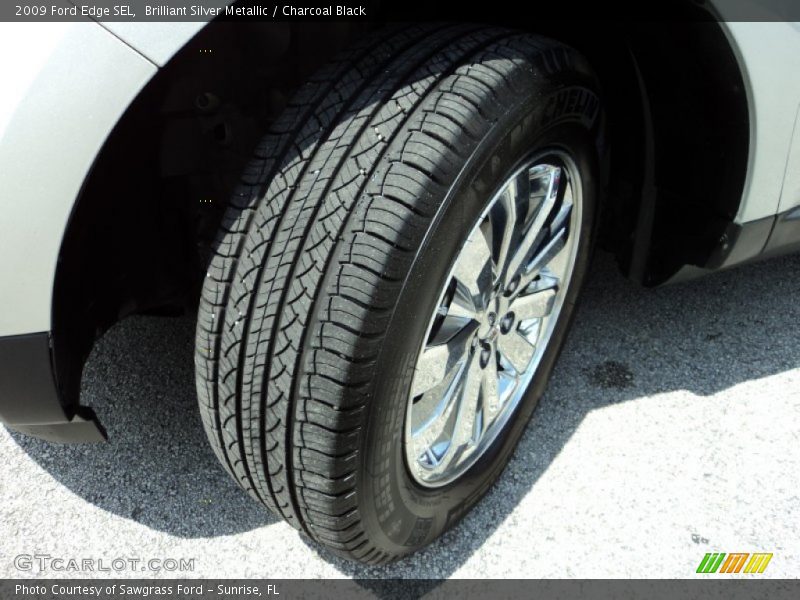 Brilliant Silver Metallic / Charcoal Black 2009 Ford Edge SEL