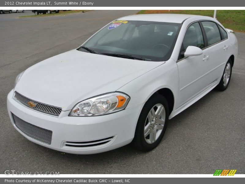 Summit White / Ebony 2012 Chevrolet Impala LT