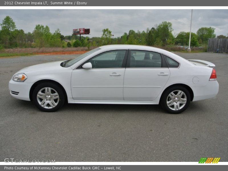 Summit White / Ebony 2012 Chevrolet Impala LT