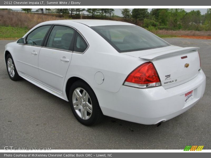 Summit White / Ebony 2012 Chevrolet Impala LT