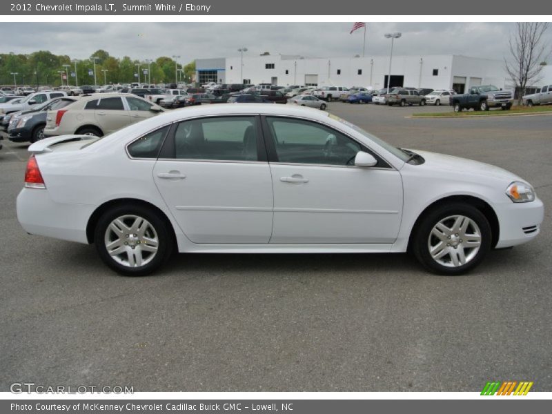 Summit White / Ebony 2012 Chevrolet Impala LT