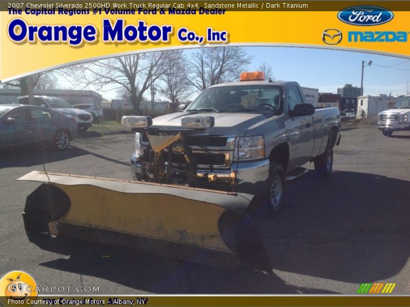 Sandstone Metallic / Dark Titanium 2007 Chevrolet Silverado 2500HD Work Truck Regular Cab 4x4