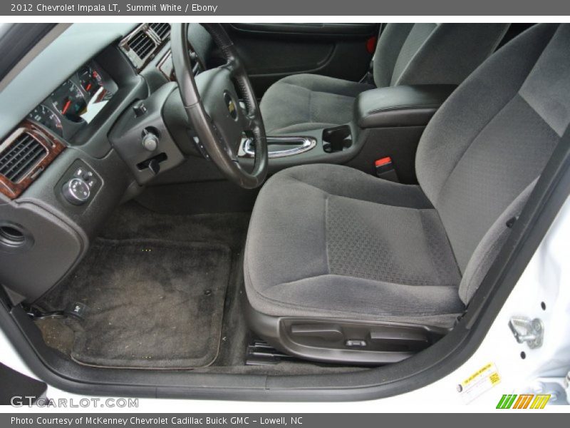 Summit White / Ebony 2012 Chevrolet Impala LT