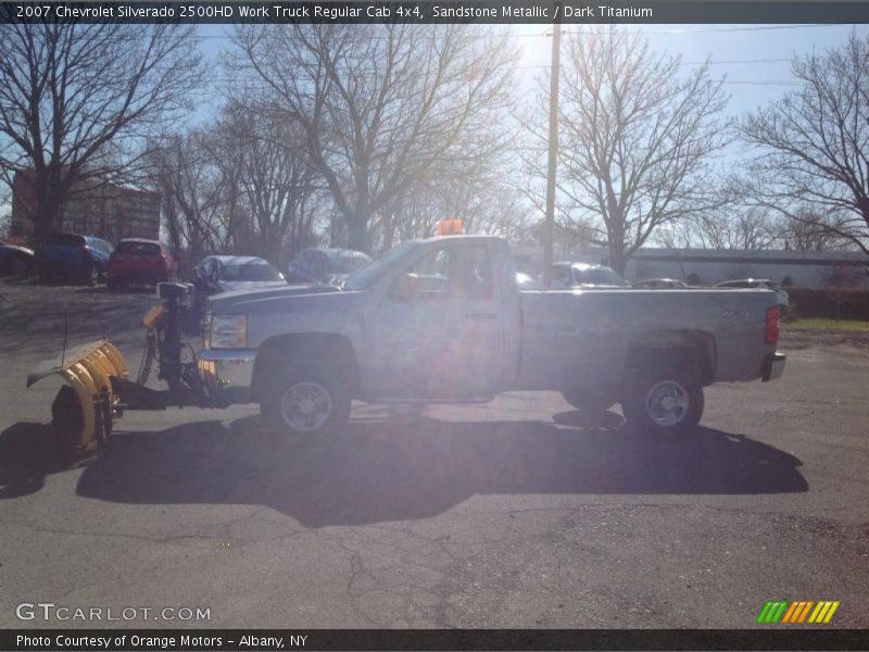 Sandstone Metallic / Dark Titanium 2007 Chevrolet Silverado 2500HD Work Truck Regular Cab 4x4