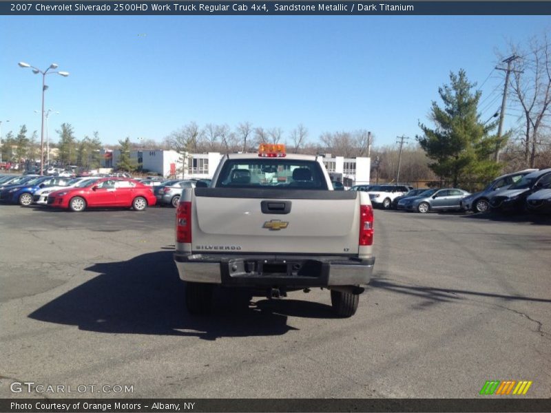 Sandstone Metallic / Dark Titanium 2007 Chevrolet Silverado 2500HD Work Truck Regular Cab 4x4