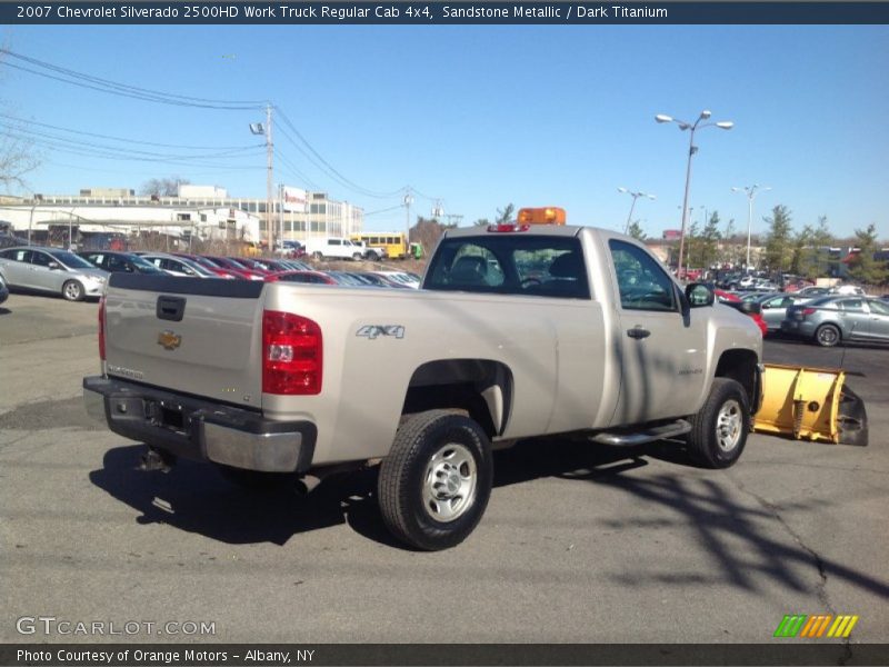 Sandstone Metallic / Dark Titanium 2007 Chevrolet Silverado 2500HD Work Truck Regular Cab 4x4