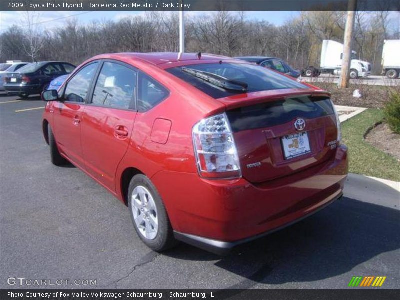 Barcelona Red Metallic / Dark Gray 2009 Toyota Prius Hybrid