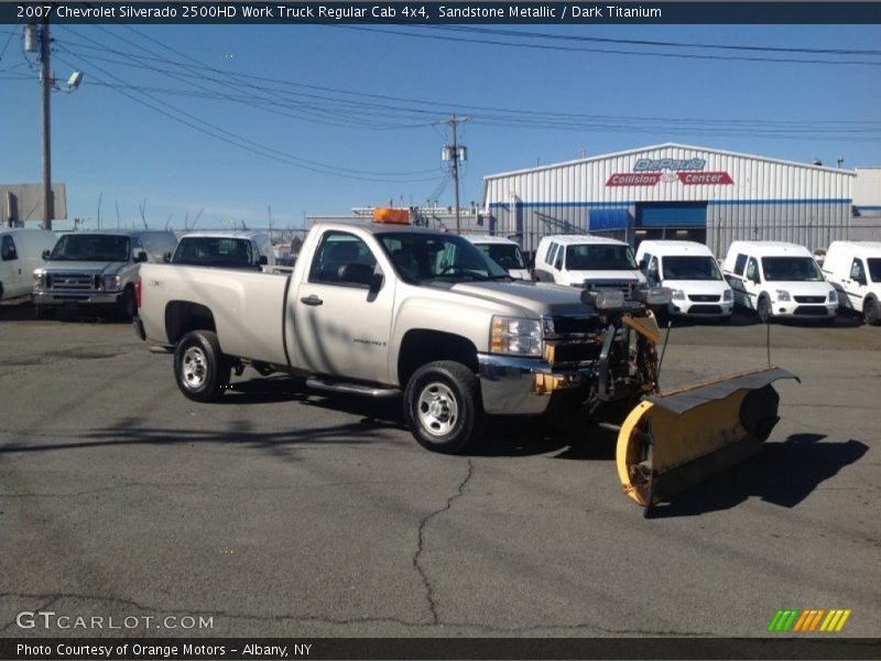 Sandstone Metallic / Dark Titanium 2007 Chevrolet Silverado 2500HD Work Truck Regular Cab 4x4