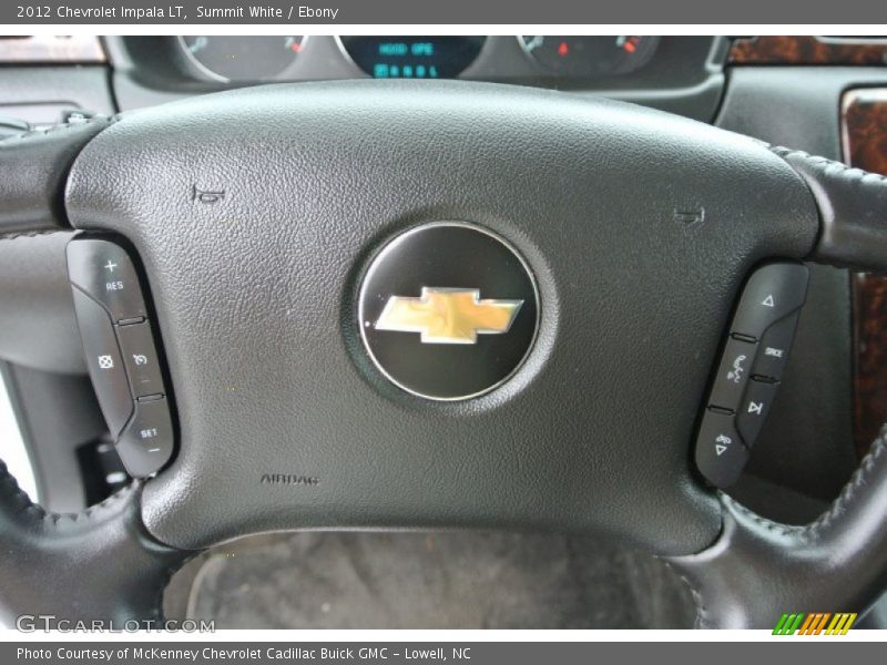 Summit White / Ebony 2012 Chevrolet Impala LT
