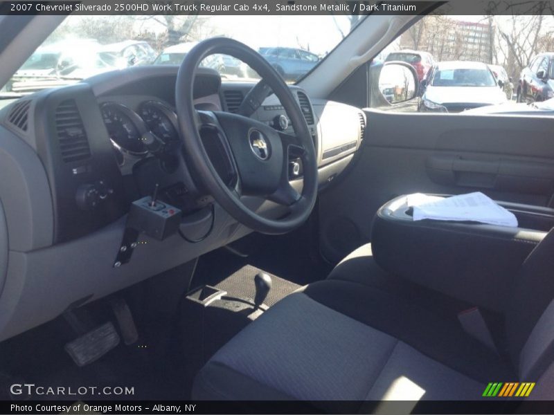 Sandstone Metallic / Dark Titanium 2007 Chevrolet Silverado 2500HD Work Truck Regular Cab 4x4