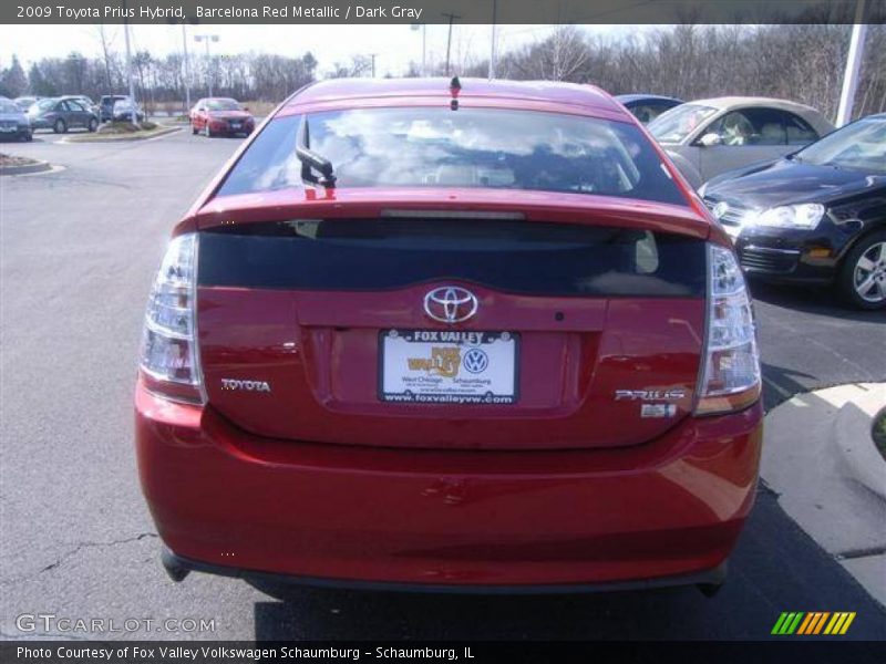 Barcelona Red Metallic / Dark Gray 2009 Toyota Prius Hybrid