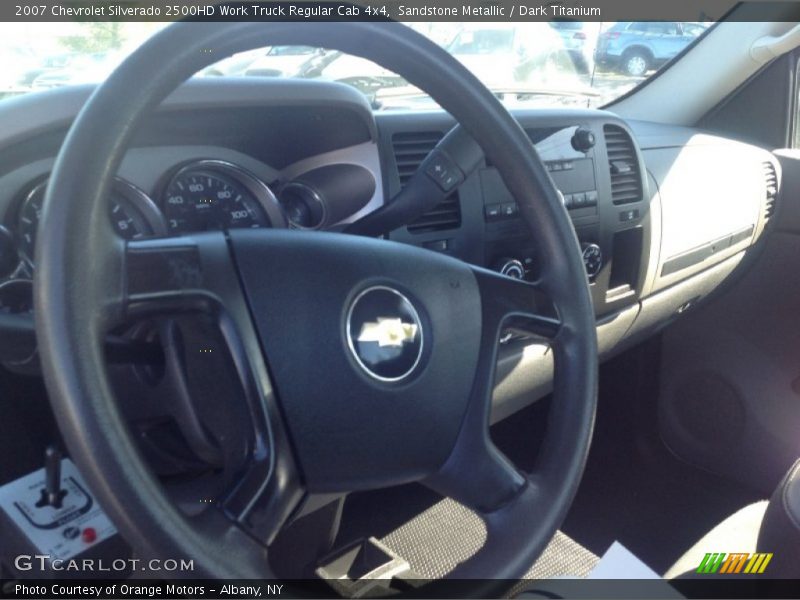 Sandstone Metallic / Dark Titanium 2007 Chevrolet Silverado 2500HD Work Truck Regular Cab 4x4