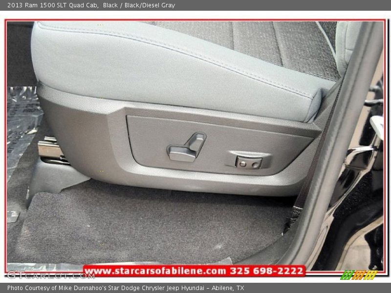 Black / Black/Diesel Gray 2013 Ram 1500 SLT Quad Cab